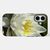 White Waterlily and Bud Floral Case-Mate iPhone Case (Achterkant (horizontaal))