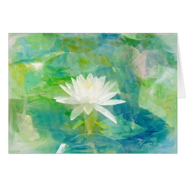 White Waterlily Blossom (Voorkant Horizontaal)