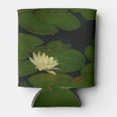 White Waterlily I Peaceful Floral Photography Blikjeskoeler (Voorkant)