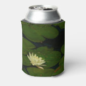 White Waterlily I Peaceful Floral Photography Blikjeskoeler (Blikje Achterkant)