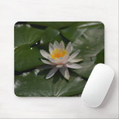 White Waterlily Mousepad Muismat (Met muis)