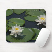 White Waterlily Mousepad Muismat (Met muis)