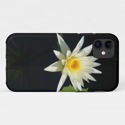 White Waterlily phone case (Achterkant (horizontaal))