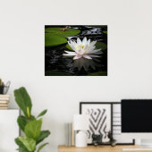 White Waterlily Poster (Thuiskantoor)