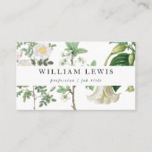 White Waterverf Floral & Greenery Professional Visitekaartje (Voorkant)