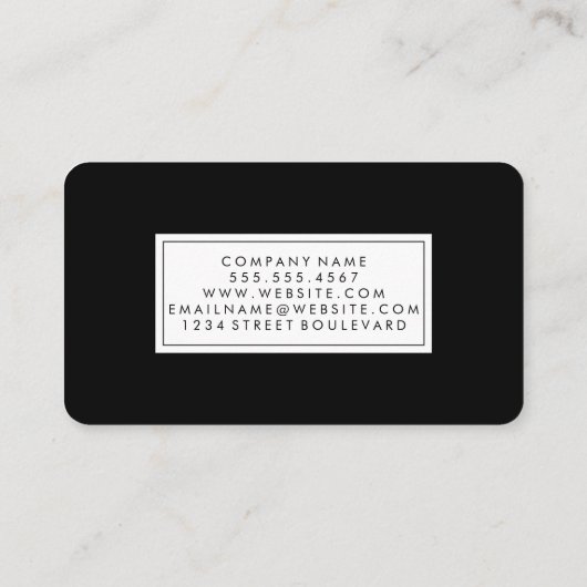 White Wave Lines Patroon Visitekaartje (Achterkant)