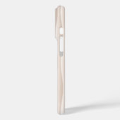 White Wavey Pattern – Minimalistisch abstract ontw Case-Mate iPhone Case (Achterkant / Links)