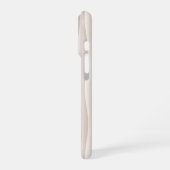 White Wavey Pattern – Minimalistisch abstract ontw iPhone Hoesje (Linkerkant)