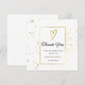 White We Do Wedding Dank je wel kaart (Voorkant / Achterkant)