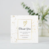 White We Do Wedding Dank je wel kaart (Staand voorkant)