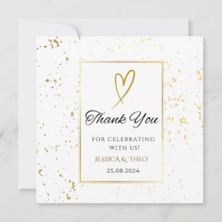 White We Do Wedding Dank je wel kaart