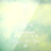 White We wensen u een prettige kerstklaring. Raamsticker (Vel 3)