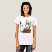 White Weasel Wildlife T-Shirt (Voorkant volledig)