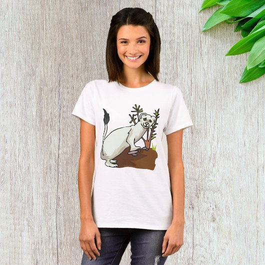 White Weasel Wildlife T-Shirt