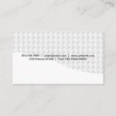 White Weave Abstract Patroon Visitekaartje (Achterkant)