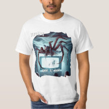 White Web of Lies T-Shirt (Spider on TV)