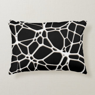White Web Texture + uw bachgr. en ideeën Decoratief Kussen