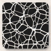 White Web Texture + uw bachgr. en ideeën Drankjes Onderzetter (Voorkant)