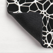 White Web Texture + uw bachgr. en ideeën Muismat (Hoek)