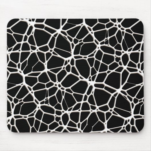 White Web Texture + uw bachgr. en ideeën Muismat (Voorkant)