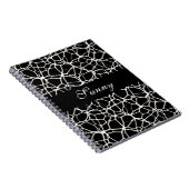 White Web Texture + uw bachgr. en ideeën Notitieboek (Rechterzijde)