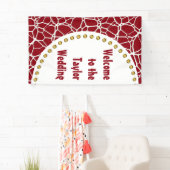 White Web Texture + uw bachgr. en ideeën Spandoek (Insitu)