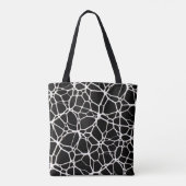 White Web Texture + uw bachgr. en ideeën Tote Bag (Achterkant)