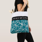 White Web Texture + uw bachgr. en ideeën Tote Bag (Dichtbij)