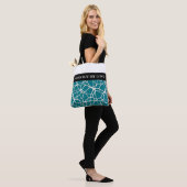 White Web Texture + uw bachgr. en ideeën Tote Bag (Op model)
