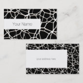 White Web Texture + uw bachgr. en ideeën Visitekaartje (Voorkant / Achterkant)