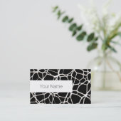 White Web Texture + uw bachgr. en ideeën Visitekaartje (Staand voorkant)