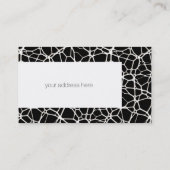 White Web Texture + uw bachgr. en ideeën Visitekaartje (Achterkant)