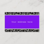 White Web Texture + uw bachgr. en ideeën Visitekaartje (Achterkant)