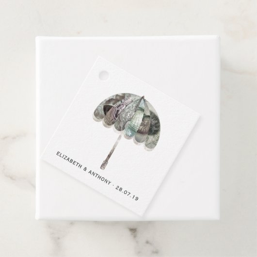 White Wedding Bedankjes Labels (In situ)