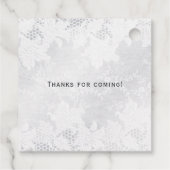 White Wedding Bedankjes Labels (Achterkant)