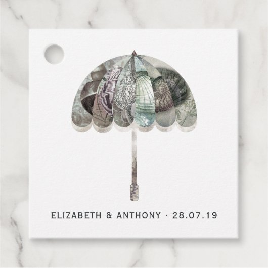 White Wedding Bedankjes Labels (Voorkant)