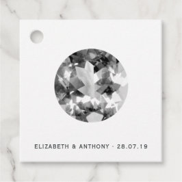 White Wedding Bedankjes Labels