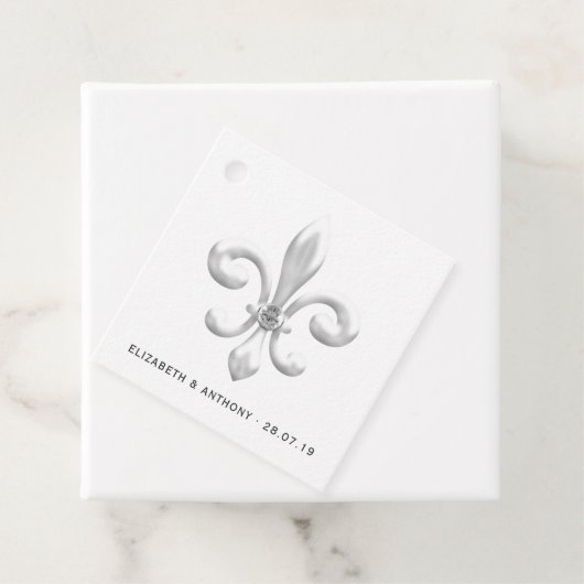 White Wedding Bedankjes Labels (In situ)