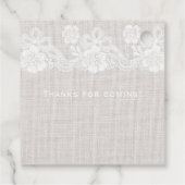 White Wedding Bedankjes Labels (Achterkant)