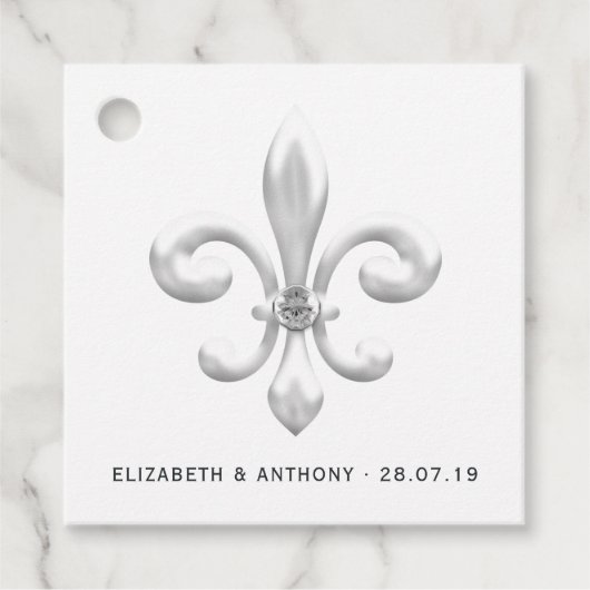 White Wedding Bedankjes Labels (Voorkant)