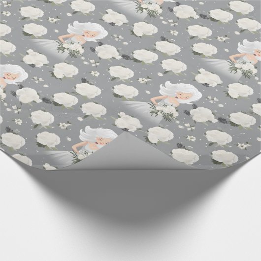 White Wedding Cadeaupapier (Hoek)