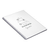 White Wedding Cake Guest Book Notitieboek (Rechterzijde)