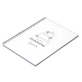 White Wedding Cake Guest Book Notitieboek (Linkerzijde)