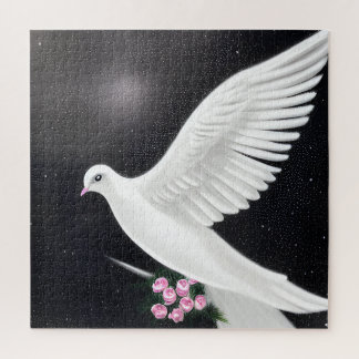 White Wedding Dove Legpuzzel