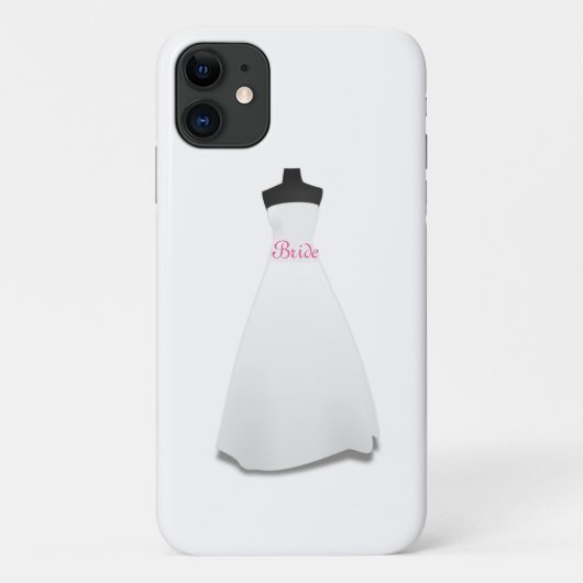 White Wedding Dress Bride Case-Mate iPhone Case (Achterkant)
