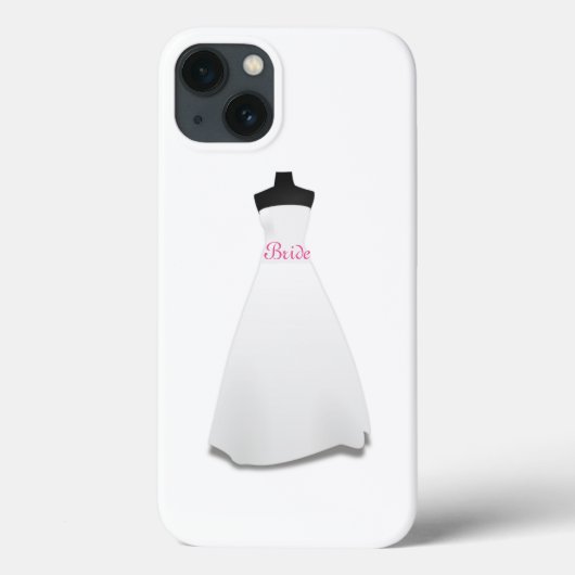 White Wedding Dress Bride Case-Mate iPhone Case (Achterkant)