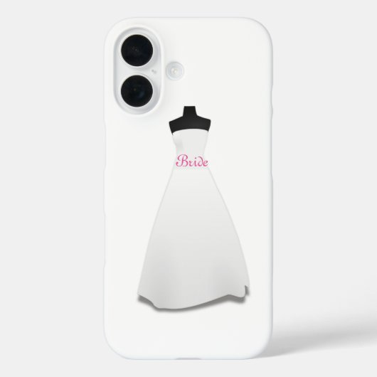 White Wedding Dress Bride  Case-Mate iPhone Case (Achterkant)