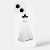 White Wedding Dress Bride Hoesje-Mate iPhone Case (Achterkant)