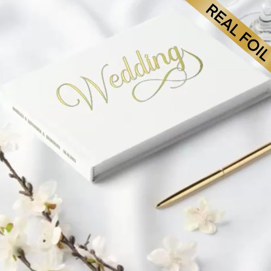 White Wedding Folie Guestbook Gastenboek