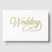 White Wedding Folie Guestbook Gastenboek (Voorkant)